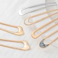 Shell Hairpin Metal U Shaped Hair Pins Hair Fork U French Hair Pin Simple And Fashionable Hair Accessories For Women. 