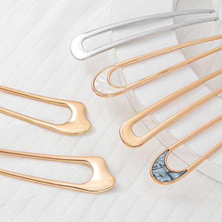 Shell%20Hairpin%20Metal%20U%20Shaped%20Hair%20Pins%20Hair%20Fork%20U%20French%20Hair%20Pin%20Simple%20And%20Fashionable%20Hair%20Accessories%20For%20Women%20-%20Image%203