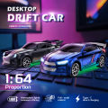 1/64 Scale Drift RC Car 2.4Ghz Desktop Mini Racing ESP Remote Contrl Car Model 4WD RC Vehicle Toys for Adults Children's . 