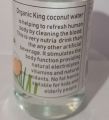Organic king coconut water. 