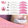 5 Pairs Eyelash Extension Pads Silicone Protection Eyelashes Pad Reusable Lifting Curler Shield Patch Lashes Makeup Tools. 