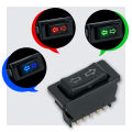 Universal Auto Car Power Window Switch Lifting Switch 5 Pin DC 12V 20A Blue/Red Light Color And Harness. 