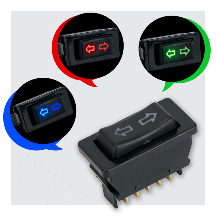 Universal%20Auto%20Car%20Power%20Window%20Switch%20Lifting%20Switch%205%20Pin%20DC%2012V%2020A%20Blue/Red%20Light%20Color%20And%20Harness%20-%20Image%203