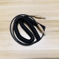 Universal 3.5mm Replacement Audio AUX Cable Coiled Cord for Marshall stockwell Woburn Kilburn II MS2 Speaker Male to male Jack. 