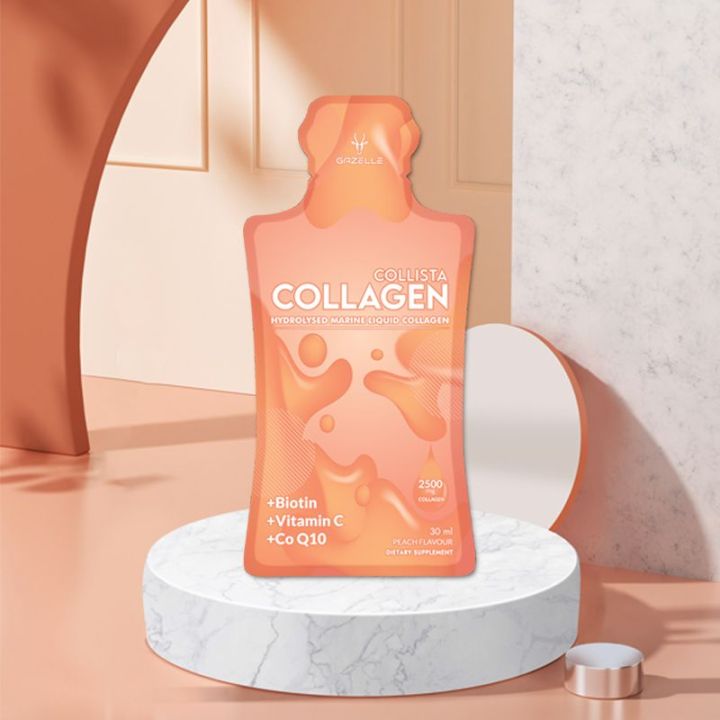 5 sachets - Gazelle's Collista Collagen - Hydrolized Marine Liquid Collagen