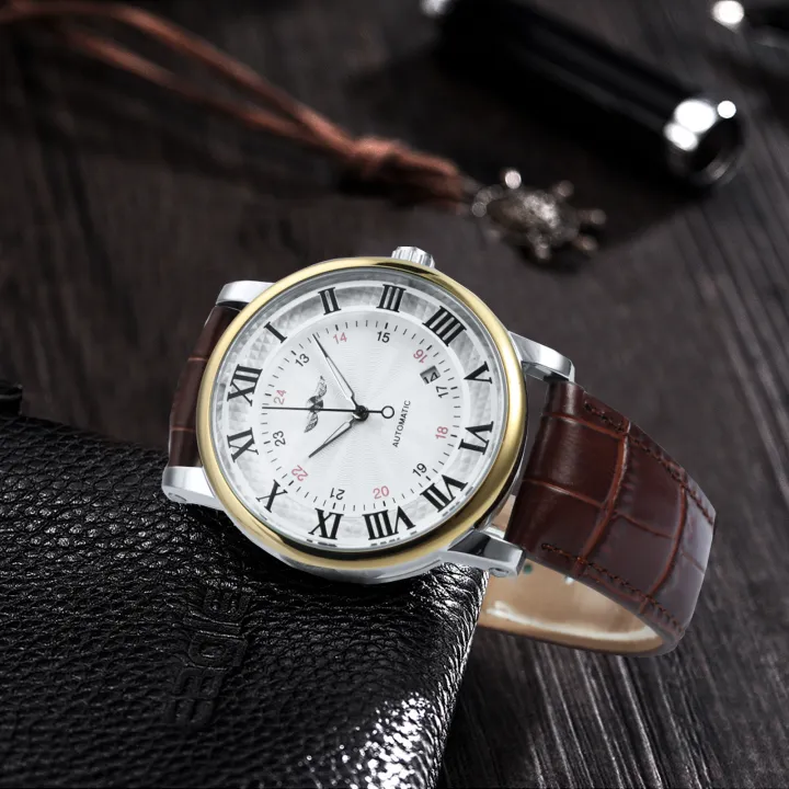 WINNER%20Fashion%20Business%20Mechanical%20Watches%20Date%20Display%20Minimalist%20Automatic%20Watch%20for%20Men%20Casual%20Brown%20Leather%20Strap%20Wristwatch%20-%20Image%205