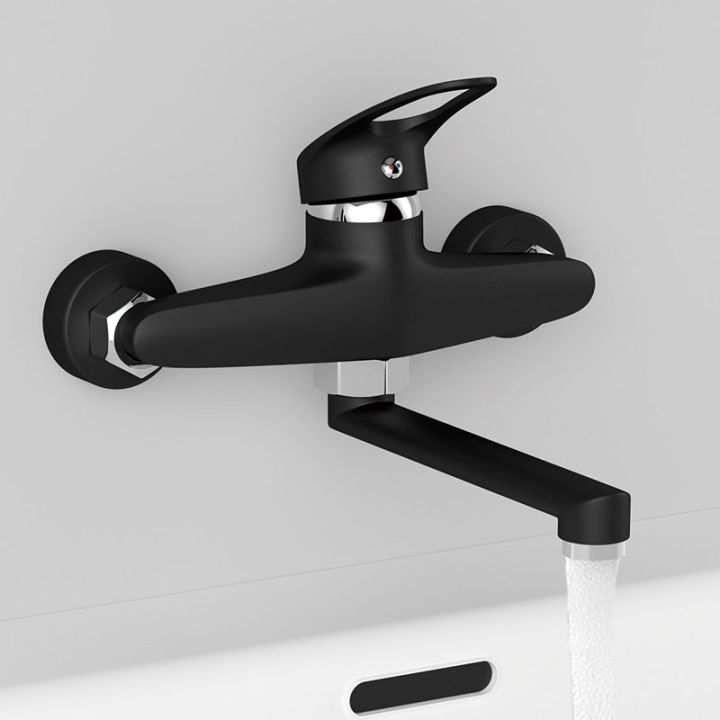 Kitchen Faucet Mixers Wall Mounted Single Handle Mixer Tap Sink Faucet Rotation Hot Cold Water Mixer Mop Pool Tap Basin Faucet