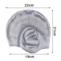 Adults High Elastic Swimming Caps Men Women Waterproof Swimming Pool Cap Protect Ears Long Hair Large Silicone Diving Hat.