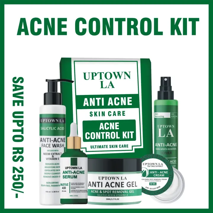 ORANGLES UPTOWN LA Anti Acne Salicylic Acid Bundle Serum Cream Gel Facewash Toner– Anti-Acne Face Bundle for Oil Control Pimple Removal & Dark Spot Correcting Serum for Glowing Skin | Acne Skin Care Products - high resolution display - exposing craftsmanship - Image 2 of 4 | built for everyone | UPTOWN LA Anti Acne Salicylic Acid Bundle Serum Cream Gel Facewash Toner– Anti-Acne Face Bundle for Oil Control Pimple Removal & Dark Spot Correcting Serum for Glowing Skin | Acne Skin Care Products for sale Georgia | Free Shipping ORANGLES