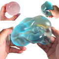 Blue Maltose Squishy Toys Anti Stress Sensory Fidgets Toy Soft Simulated Transparent Blue Maltose Slow-rebound Decompression Toy.