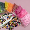 2000PCs 5MM Hama Beads Pixel Puzzle Mixed Color Hama Beads Diy  Handmade Children's Toys  Supplementary OPP Bag. 