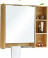 Bathroom Storage Cabinet with Mirror and Towel Bar. 