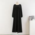 Spirng Autumn Full Sleeve Casual Plus Size Dress Women Loose Maxi Dresses Female Oversize Long Dresses Vestidoes Fit 120KG.