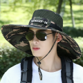 Summer Large Sun Hat Men Women Breathable Fishing Caps Sun UV Protection Mesh Fisherman Hat Hiking Outdoor Beach Cap. 