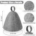1pc Sauna Hat for Men Women Wool Sauna Hat Vaporarium Cap Russian Banya Cap for Bath House Accessories. 