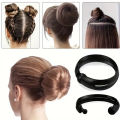 4pcs Magic Twist Donut Bun Clip DIY Ponytail Hair Styling Tools Black Mushroom Head Hair Reel for Bobo and Ball Head Hairstyles. 