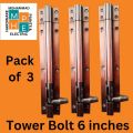 Heavy Duty, Unbreakable Door Locks, ( Tower Bolts )  6 inch & 4 inch with Band Rod.. 