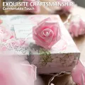 LED Pink Rose Flower String Lights Battery Operated for Wedding Home Party Birthday Festival Indoor Outdoor Decorations. 