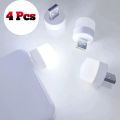 4 Pcs Mini USB LED Light 5V Portable USB LED - Mini Power Bank Light - Portable car LED Bulb Indoor Outdoor Reading Night Light Ambient Light High brightness 🌞. 
