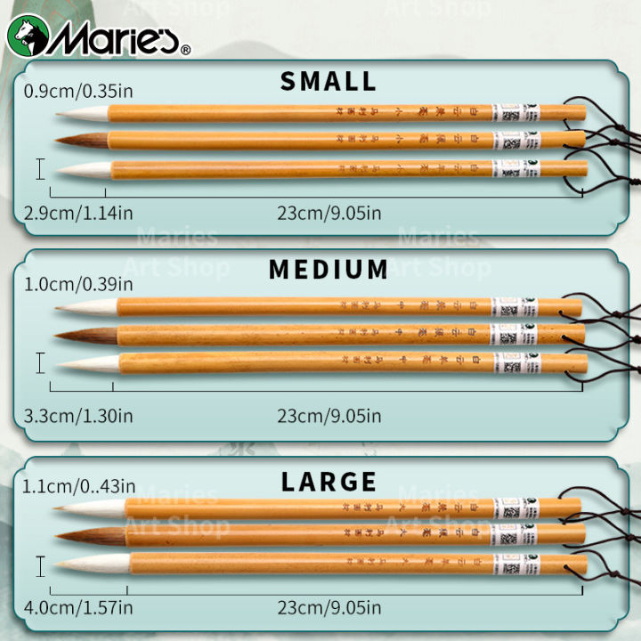Marie's%201pc%20Chinese%20%20Calligraphy%20Brush,Jianhao/Wolf%20Hair/Wool%20for%20Painting,Writing,Official%20Script,Regular%20Script,Cursive%20Script%20-%20Image%205