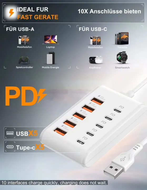 10%20Ports%20USB%20Charger%205USB+5PD%20Power%20Strip%20Multi%20Port%20Type%20C%20Wall%20Charger%20With%201M%20Cable%20For%20iPhone%20%20%20QC3.0%20Adapter%20-%20Image%203
