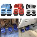 Universal Aluminum Automatic Transmission Car Foot Gas Blue Pedal Set Red Silver Cover Non-Slip Pedals Brake Kit Fuel. 