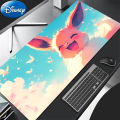 90x40cm Mouse Pad P-Pokemon Eevee Computer Laptop Anime Keyboard Mouse Mat XXL Mousepad Keyboards Pad Gamers Decoracion Desk Mat. 