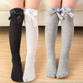New Spanish Baby knee Long Tube Socks Autumn Winter Children Cotton Sock For Girls Knee High Sock Big Bows Kids Floor Socks.
