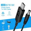 5V to 12V Step Up Boost Converter Cable for 12 volt Wifi Router 5v Power Bank To 12v 1A Output - USB port to 12v 5.5mm Plug 12 valt 1 ampere Router (moti pin) Multipurpose use. 