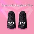 Blue Wow Finger Sleeves Thumb Gloves for Gaming - Finger Sleeve Touch Screen - Finger Gloves Anti-Sweat Breathable - Thumb Gloves Sleeves for PUBG and Free Fire Finger Gloves - 2 Gloves Black Colour - Smooth Gaming Gloves. 