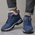Men Snow Boots Outdoor Shoes For Male Thick Sole Sneakers for Men Winter Shoes Botines Tenis Keep Warm Fluff Mens Ankle Boots.