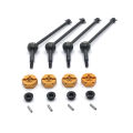 Metal Upgrade Front and Rear Propshaft 12mm Adapter For Wltoys 144001 144002 144010 124016 124017 124018 124019 RC Car Parts.