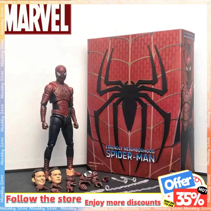 Ct%20Spider-Man%20S.H.F%20Classic%20Tobey%20Maguire%20Spiderman%20Shf%20Anime%20Action%20Figures%20Statue%20Figurine%20Model%20Collection%20Decorate%20Toy%20%20-%20Image%202