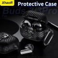 New Rotating Lock Buckle Earphone Protector Case For Buds3 / Buds 3 Pro Case Protective Sleeve Cover With Keyring.