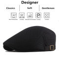 Men Mesh Newsboy Caps British Painters Hats Spring and Summer Ventilate Berets Adjustable Flat Cap Hip Hop Berets. 