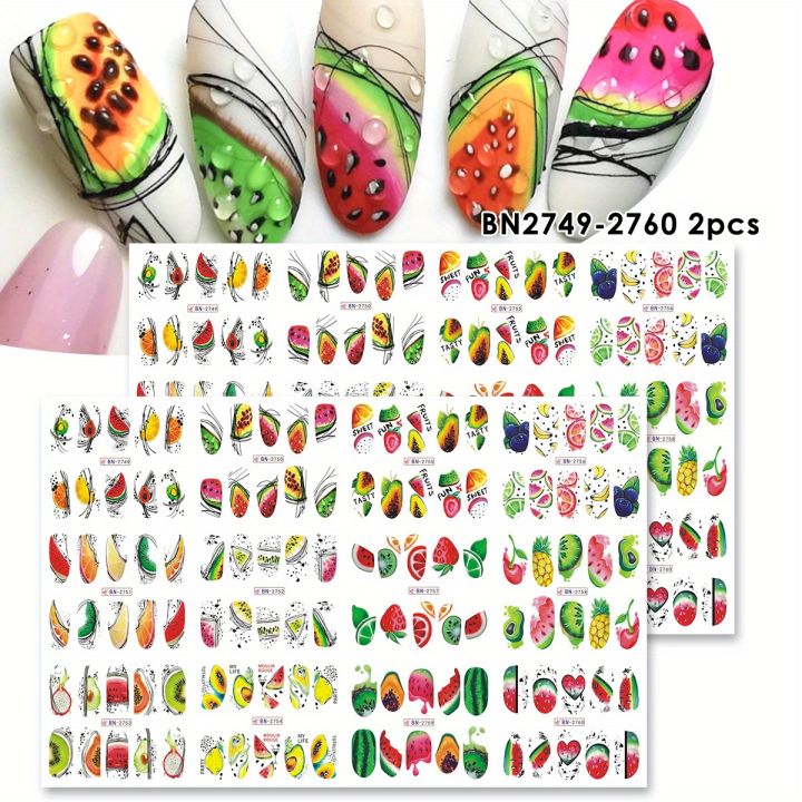 2%20Sheet%20Abstract%20Line%20Fruit%20Water%20Nail%20Sliders%20Geometry%20Pawpaw%20Watermelon%20Avocado%20Image%20Decal%20Summer%20Tropical%20Charm%20Tattoo%20Foils%20-%20Image%205