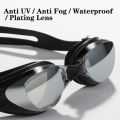 Plating Myopia Swim Goggles Professional Waterproof Anti Fog UV Shield Eyewear Swimming Pool Water Sports Glasses for Men Women. 