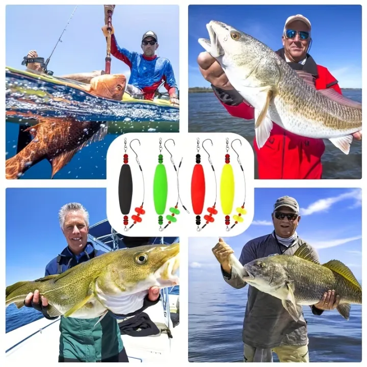 Catfish%20Float%20Rigs%EF%BC%9ASantee%20Rig%20Catfish%20Bait%20Floats%20Kit%20with%20Rattles%20&%20Noise%20-%208/0%20Stainless%20Hooks%20for%20Monster%20Fish%20-%20Durable%20EVA%20-%20Image%206