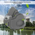 Powecom =. 3700 Respiratory Chemical Gas Mask, All Time All Work Protect You Germs And Dust. 