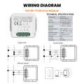 GIRIER Tuya Smart WiFi ZigBee 3.0 Dimmer Switch Module Support Two-way Control Dimmable Switch Compatible with Alexa  Home. 