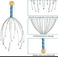 Head massager with high quality steel. 