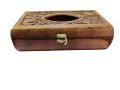Wooden Tissue Box;Carving Work Tissue Box. 