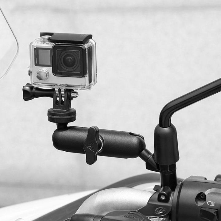 360%C2%B0%20Metal%20Motorcycle%20Bike%20Action%20Camera%20Holder%20Handlebar%20Rearview%20Mirror%20Mount%20Bracket%20For%20GoPro%20Hero9/8/7/6/5/4/3+%20-%20Image%202