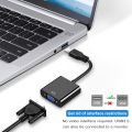 Natalink USB to VGA Adapter USB3.0 Converter External Multi-Monitor Adapter,1080P Display Extender for Laptop Desktop PC. 