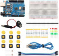 DIY Electronic Starter Kit for UNO R3 Arduino Circuit Board Electronics 12-in-1 Programmable Engineering Coding Education. 
