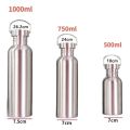 Stainless Steel Water Bottle 1 Liter Drink Bottle for Sport Outdoor Camping Hiking Gym Kettle 500 750 1000ml Water Bottles. 
