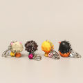 Demon Slayer 4 Pcs Chibi Figural Keychains 4.5cm PVC Tanjiro Nezuko Zenitsu Inosuke Pendant Bag Car Accessory For Anime Fans. 