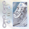 Install Simple Swivel Buckle Laces Automatic Shoelaces Without Ties Unisex Thick Rope Tennis Sneakers Shoelace Shoe Accessories.