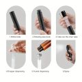 10ml Travel Perfume Sprayer, Refillable Cologne Container, Empty Dispenser Spray Bottle for Mini Sprayer Size (Black). 