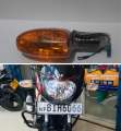 Bajaj Pulsar bike yellow signal light ( one piece)- with bulb. 